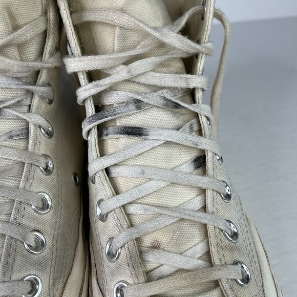 Converse x PLAY Comme des Garçons Chuck 70 High Top Sneakers FLAW White M7, W9 - Picture 7 of 11
